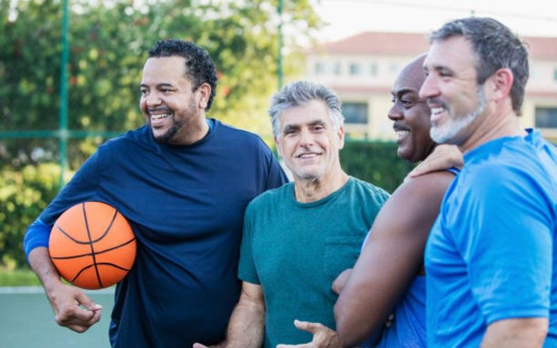 man talking to group