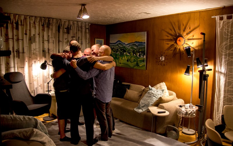 Men Cuddling Groups and Vulnerability
