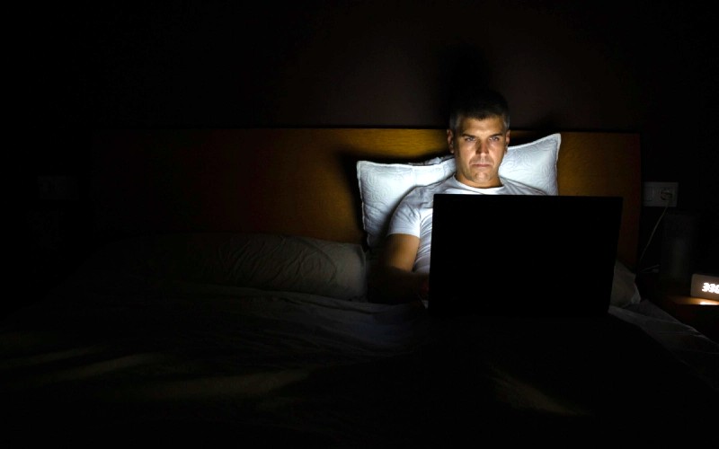 Man Watching Porn Online